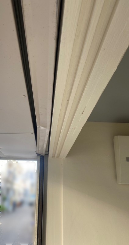 手動シャッター　座板補修