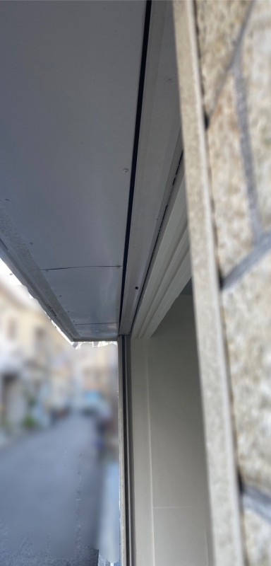 手動シャッター　座板補修