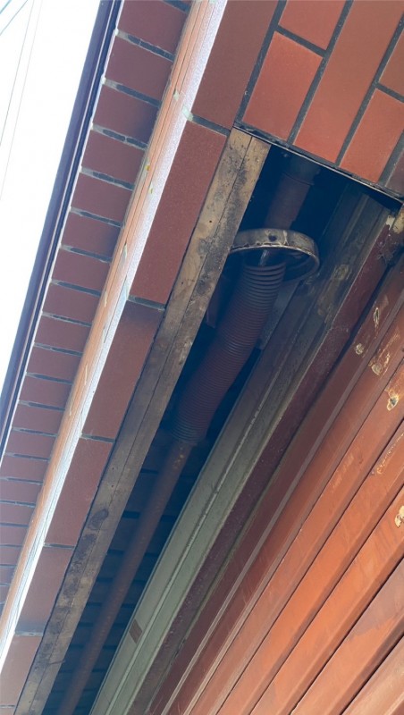 手動シャッター　シャフト修理