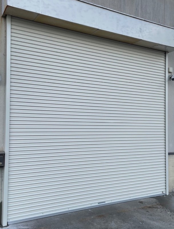 電動シャッター　スラット交換