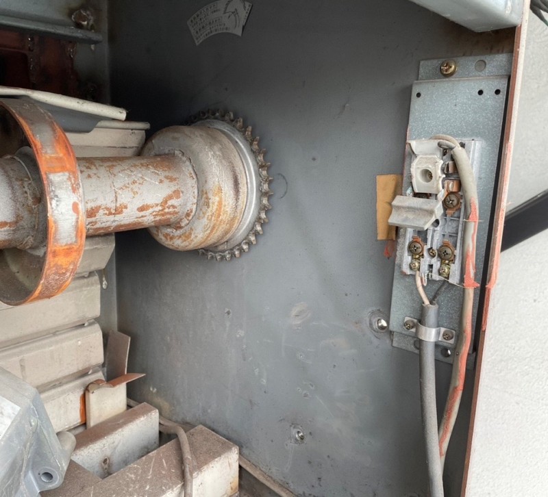 電動開閉機　ローラーチェーン交換