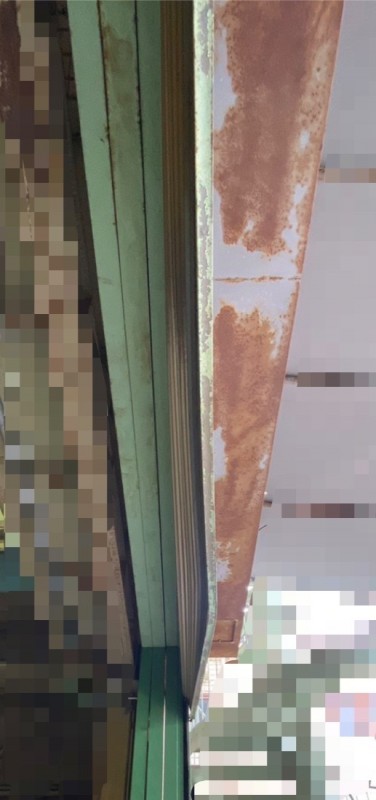 電動シャッター　座板補修