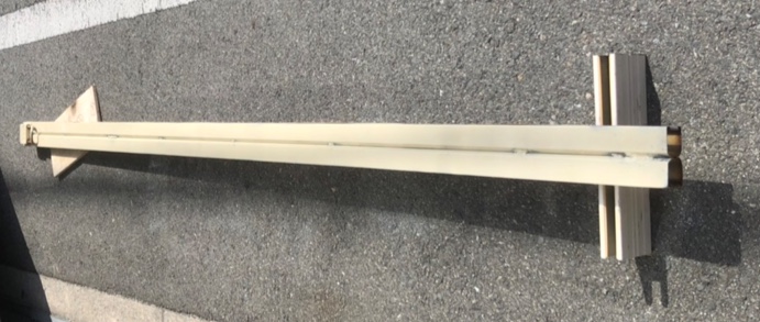 手動シャッター　中柱　修理